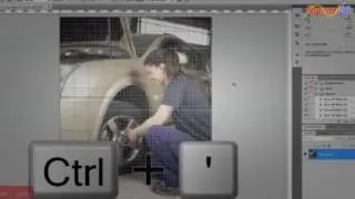 60 Second Photoshop Tutorial   Show and Hide Grids and Guides