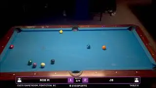 ROB  M vs JB - CUE'S GAME ROOM - TABLE 6 | EvoSports