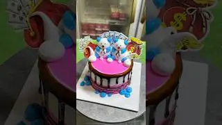 Wonderful Cake Design | Tutorial Birthday Cake Idea | CK100 #tutorial #birthday #cake #shorts #fyp