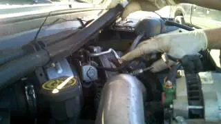 Up pipe leak hissing