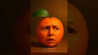 &ldquo;Orange Eats Orange &ndash; A Surreal Cinematic Moment&rdquo; #shorts #asmr #mukbang #asmrfruit #ai #viral