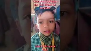 Computer Care Rules and How to turn on computer#Computer class# Ideal Public school Tasrar# Class-1#