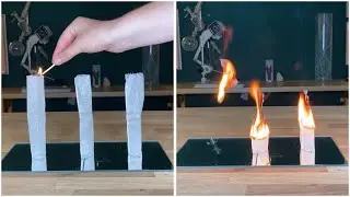 Flying Tea Bags 🔥 | Experiment