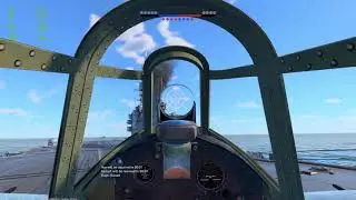 War Thunder | F4F Wild Cat Carrier Landing | Simulator Battle