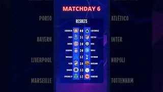 Champions League Matchday 6 #short #championsleague #matchday6