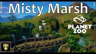 Planet Zoo - Misty Marsh - Scenery and Facilities!