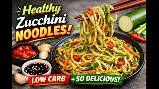 Noodles Without Guilt 😍 | Zucchini Noodles with Chinese Twist