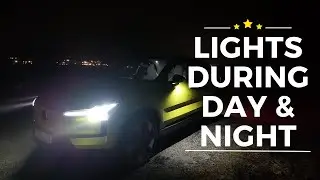 Volvo EX30 headlights and high beam (walkthrough)