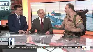 Twin Ports Ghostbusters LIVE on Northern News Now for Ghostbusters Day (2023)
