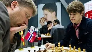 Magnus Carlsen vs. Alexei Shirov - Biel 2011 - Meran Defense Chess