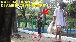 GEMBEL JATUHIN DUIT RATUSAN JUTA ! BEGINI REAKSI MEREKA...