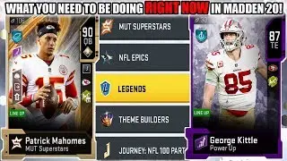 WHAT YOU NEED TO BE DOING RIGHT NOW IN MADDEN 20! | MADDEN 20 ULTIMATE TEAM