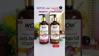 Wow Anti-Hairfall Shampoo & Conditioner  #wow  #wowskinscience #shorts #trending #india #haircare