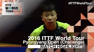 2016 Pyongyang Open Highlights: Kang Wi Hun vs Xu Yingbin (Final)
