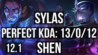 SYLAS vs SHEN (TOP) | 13/0/12, Legendary | EUW Master | 12.1