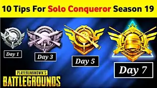 SOLO CONQUEROR TIPS 🔥 HOW TO PUSH CONQUEROR IN SEASON 19 🔥 HOW TO PUSH CONQUEROR IN SOLO