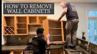 Step by step: How to remove upper / wall cabinets