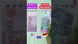 Perbandingan Uang 100 Ringgit Malaysia ke Rupiah Indonesia #shortvideo #shorts #fyp