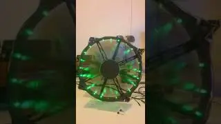 PC case lighting-Custom mod fan light testing -fan speed + LED pulse speed sync testing