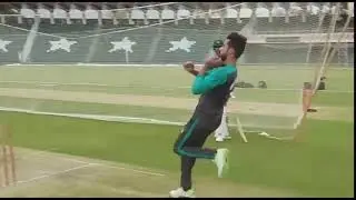 MOHAMMAD AMIR BOWLING  PRACTICE IN NETS 2018