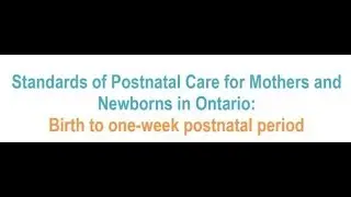 Standards of Postnatal Care