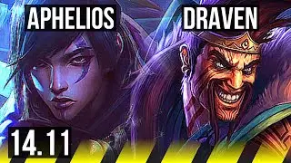 APHELIOS & Braum vs DRAVEN & Pyke (ADC) | 5/0/4, 500+ games | KR Master | 14.11