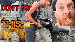 Как снять стрелу телескопического погрузчика JCB! Проекты D&J