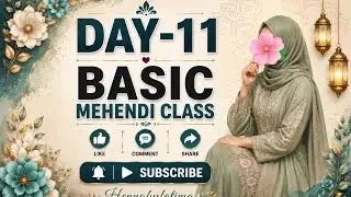 Mehndi basics day 11 bold flower part 02 🌺🌹