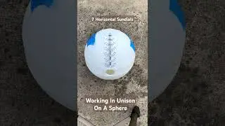 7 Horizontal Sundials Working On A Sphere #flatearth #globe #sundials