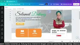 BUAT WEBSITE HANYA DENGAN CANVA || ADA DOMAINNYA LOHH (PREVIEW HASIL) || PART 1