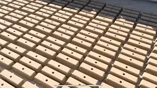 Dry cast cement  blocks with single hole (cladding)