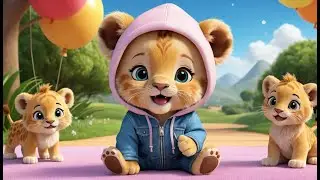 Lion Cub Learning Color | Fun Learning & Action Song for Toddlers