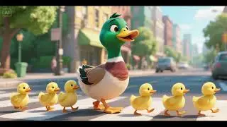 Crossing the Road with Mommy Duck | Safety Song for Kids | Nursery Rhymes & Kids Songs