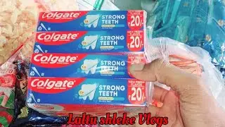 Colgate strong 💪 teeth with active minerals new fresh flavour #minivlogs #viralvideo #grocery store 