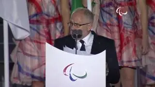 Sir Philip Craven at the Rio 2016 Paralympic Games Opening Ceremony