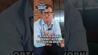 Obtain a WORK PERMIT As a TOURIST In Spain 🇪🇸💼 #immigration #spanishresidency #studentvisa