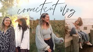 VLOG: MY WEEK IN CONNECTICUT! | Beach day, fall photoshoots, winery, & more!