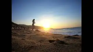 sunset (clap) in time lapse -  mesakti beach ikaria [HD]