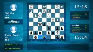 Chess Game Analysis: SM2020 - Rajesh Samal, 0-1 (By ChessFriends.com)