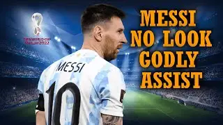 THE GOAT LIONEL MESSI NO LOOK GODLY ASSIST . WORLD CUP 2022 QATAR .