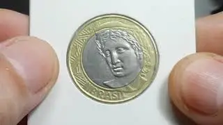 Moeda rara de 1 Real ano 1998(R.H.). Valor atualizado pelo cat&aacute;logo novo de 2018.