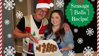 Sausage Ball Recipe With My Dad! ❄HolidAMY Day 12❄