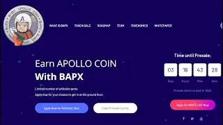NEW PROJECT BABY APOLLO COIN FULL REVIEW || EARN 100X SOON || BEST PROJECT OF 2022