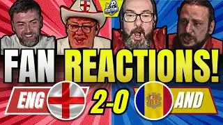 ENGLAND FANS REACTION TO ENGLAND 2-0 ANDORRA | UEFA NATIONS LEAGUE FAN REACTIONS