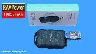 RAVPower 10050mAh Waterproof Power Bank Unboxing | Test