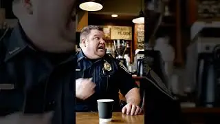 police officer SHOOTS Cup of coffee because of this reason .............#shorts #viralshorts #coffee