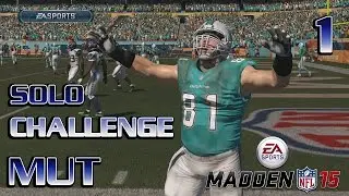 Madden NFL 15 Ultimate Team Solo Challenge FACECAM - ep. 1 vs Seahawks