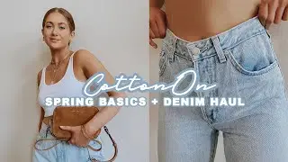 COTTONON TRY-ON HAUL | Spring Basics and Classic Denim Styles