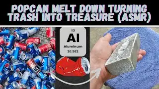 Melting Aluminum Pop Cans into an Aluminum Bar | DIY Metal Casting