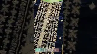 💗💗Bin Saeed embroidered Velvet collection Blue blossom 🌸🌿